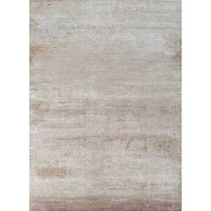 Alfombra Kavi Ivory de Lana y Seda de Bambú Anudada a Mano, Colección Afterglow, Color Sólido, Rectangular, para el Hogar o Pasillo, 10 mm de Grosor, Eskm-03 - Product Image 1