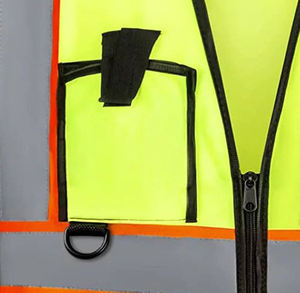 Chaleco de Seguridad Reflectante de Alta Visibilidad para Construcción, Ropa de Trabajo con Múltiples Bolsillos, para Día y Noche, 100% Poliéster, Malla con Cinta Reflectante de Alta Visibilidad - Product Image 5