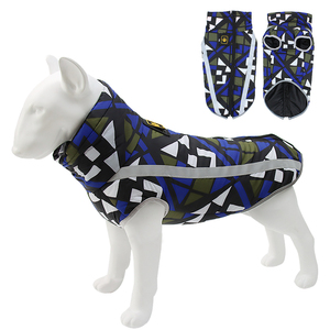 Vente en gros grande veste à carreaux pour chien automne/hiver gilet chaud pour chien épaissi imperméable vêtements pour animaux de compagnie veste pour chien - Product Image 1