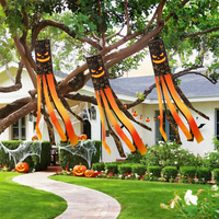 Décoration d'extérieur pour Halloween : Diables, citrouilles et fantômes suspendus, décoration de scène pour fête d'Halloween