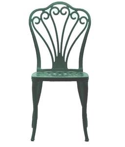 Heavy-Duty Weather-Resistant Cast Iron Garden Chair Vintage Style Intricate Floral Backrest Design Modern Application for Parks - Product Image 6