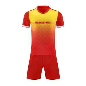 Conjunto de Uniformes de Fútbol Personalizados para Equipos Deportivos, Venta al por Mayor, Impresión de Logotipo Personalizado, Diseños OEM, Uniformes de Fútbol de Secado Rápido - Product Image 2