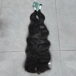 Venta al por mayor sin procesar cutícula alineada hueso recto doble dibujado paquetes de cabello humano crudo vietnamita pelo Super Premium - Product Image 2
