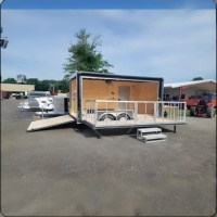 Remorque alimentaire mobile pliable sur mesure, cuisine entièrement équipée pour la vente de kebab, café, crème glacée, hamburgers, tacos et pizzas
