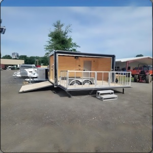 Remolque de Comida Móvil Totalmente Equipado, Plegable, para Doner <span class=keywords><strong>Kebab</strong></span>, Café, Helados, Hamburguesas, Tacos, Pizza, con Certificación CE y DOT, Personalizable - Product Image 5