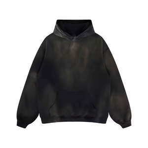 2024 hommes Premium décontracté coton empilé à capuche thermique à capuche dernière tendance cravate teinture conception en gros taille régulière pour l'hiver - Product Image 2