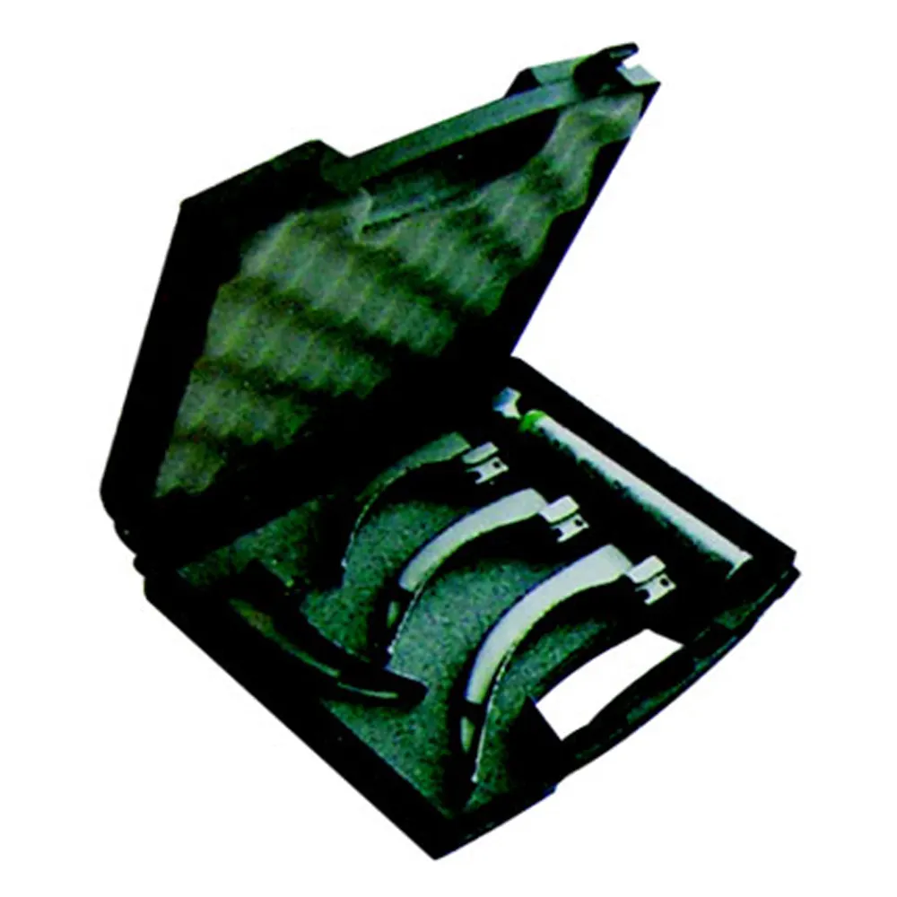 Macintosh giấu sợi quang Bộ 3 lưỡi lưỡi kích thước vừa xử lý Halogen đèn đóng gói mạnh mẽ vỏ nhựa Xốp Chèn