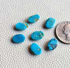 Piedra preciosa de cabujón turquesa de Arizona con forma de corte ovalado Natural 100%, lo mejor para anillos, colgantes y joyería, uso a precios baratos - Product Image 1