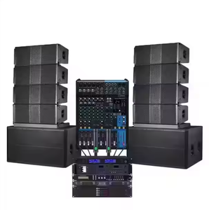 Système de sonorisation professionnel TOP Dual avec caisson de basses de 18 pouces, ligne de baffles, amplificateur de puissance, ensemble complet pour la musique de scène professionnelle - Product Image 1