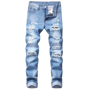 Jeans Vintage de Alta Calidad al por Mayor para Hombre, Jeans Holgados de Moda, Jeans de Pierna Ancha, Estilo Urbano, Jeans de Corte Bootcut con Dobladillo - Product Image 1