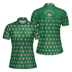 Ordre OES personnalisé de l'étoile de l'Est maçonnique multicolore femmes Polo chemise de haute qualité sur mesure à manches courtes polos - Product Image 4