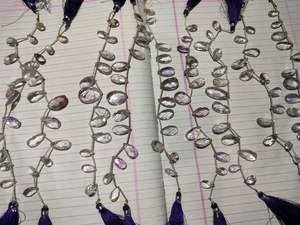 Perles de poire à facettes en améthyste rose naturelle pour la fabrication de bijoux collier double coupe perles coupées à carreaux - Product Image 5