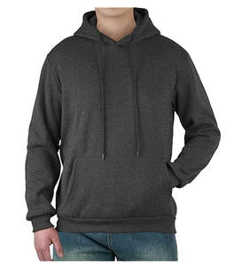 Men's Solid Pattern Hoodie Sweatshirt Winter French Terry <b>Fabric</b> 100% Polyester Anti-Wrinkle Screen Printed Size XL - Product Image 2