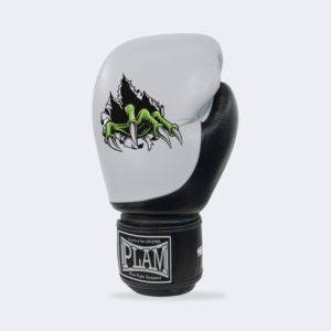 Gants de boxe en cuir de vachette professionnels de 16 oz, vente en gros, logo personnalisé imprimé, pour adultes, utilisation en extérieur, respirants, antidérapants - Product Image 3