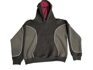 OEM High Quality 480gsm Men's Embossed Hoodie Cotton/Polyester Oversized Casual Eco-Friendly Breathable Winter Solid <b>Pattern</b> - Product Image 6