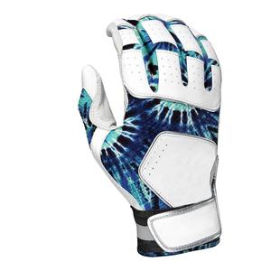 Guantes de bateo de béisbol y softbol de cuero suave con logotipo personalizado, superagarre, diseño transpirable, uso profesional, cierre de bucle de gancho - Product Image 6