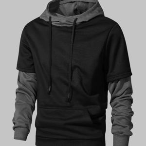 Fabricación Diseño personalizado Otoño Venta caliente Sudaderas con capucha para hombres Sudaderas Casual 100% Algodón Bolsillo Sudaderas con capucha de gran tamaño Regular - Product Image 1