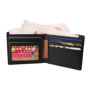 Cartera de Cuero Genuino Clásica, la Más Demandada, Diseño Único Vintage, Ligera, con Cierre de Cremallera, Cartera de Cuero para Hombre - Product Image 2