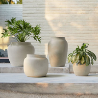 Grand pot de fleurs en fibre de verre, jardinière géante pour balcon, urnes à fleurs géantes pour l'intérieur de la maison et la décoration d'hôtel