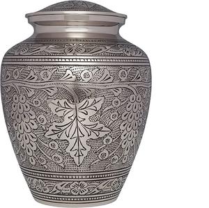 Grande urne commémorative en métal pour crémation, pour cendres humaines, pour adultes, hommes et femmes - Product Image 4