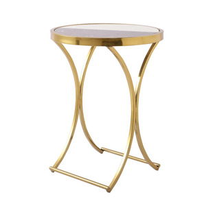 Unique High Quality Accent Side <b>Table</b> New Design Metal with <b>Wood</b> <b>Top</b> for Living Room Dining Home Furniture - Product Image 4