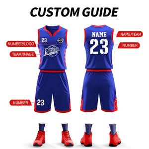 <span class=keywords><strong>Ensemble</strong></span> d'uniformes de shorts de <span class=keywords><strong>basket</strong></span>-ball conçus sur mesure vêtements de sport d'entraînement respirants pour femmes et hommes robe en jersey imprimé par sublimation - Product Image 6