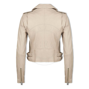 เสื้อแจ็กเก็ตหนังแฟชั่นใหม่ล่าสุดสำหรับสุภาพสตรี - Product Image 4