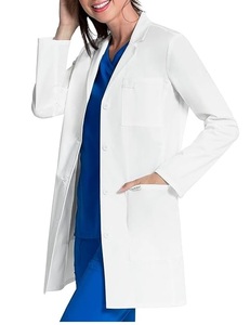Vente en gros Manteaux de docteur de laboratoire médical d'hôpital Infirmière Unisexe Clinique Uniforme dentaire Polyester Coton Blanc Manteaux de laboratoire de service OEM - Product Image 5