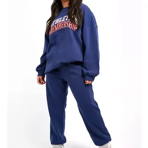 Customized New Fashion Women Sweat Suit Puff Print And Jogging Wear / High Quality New Arrival Women Sweat Suit Supplier