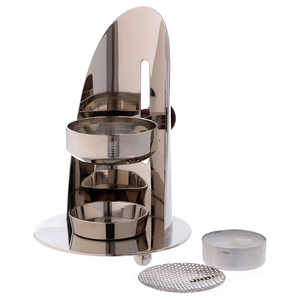 Hot Seller Adjustable Brass Incense <b>Burner</b> <b>Silver</b> Finished Aromatic Home Hotel Bar Decoration Attractive Incense Holder Diffuser - Product Image 2