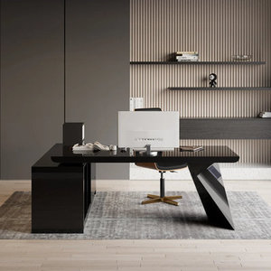 Bureau d'ordinateur exécutif en forme de L Sherria de 70,9 po en bois d'ingénierie pour la maison ou le bureau - Product Image 5
