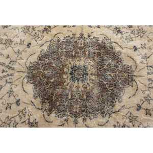 Vintage 3.6x7.1 ft Rug, Turkish Rug, <b>Brown</b> Oriental <b>Wool</b> Rug - Product Image 5