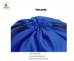 Couleur personnalisée de base unisexe Vietnam 100% Sac à dos à cordon en polyester 420D personnalisé avec logo - Product Image 3