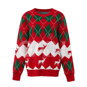 Vente en gros de sweat-shirt de Noël sweat-shirt de Noël pour hommes en coton personnalisé de haute qualité en polyester - Product Image 2