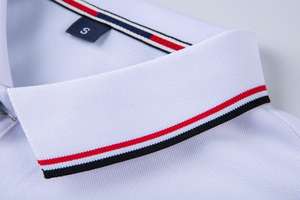 Camisas Polo de Manga Corta de Algodón Mercerizado para Hombre a Precio Competitivo, Camisa Polo de Algodón Mercerizado con Ribete en Contraste - Product Image 4