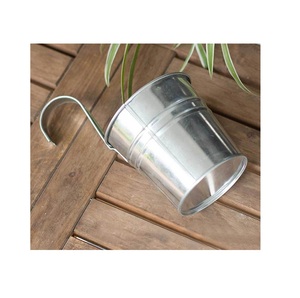 New Design Outdoor galvanized planter set of 3 antique hanging garden <b>pots</b> planter Good fellow <b>Large</b> Metal Hanging Planter - Product Image 5