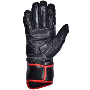 Gants de moto d'hiver unisexes en cuir véritable, tactiles, imperméables, coupe-vent, grande taille, sans manches, de protection - Product Image 3