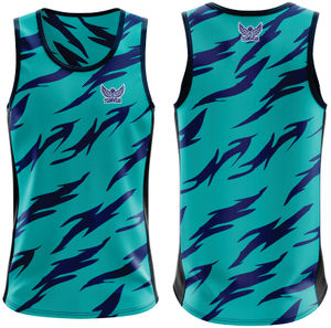 Camiseta sin mangas atlética personalizada para hombre, nuevo diseño, camiseta de entrenamiento de verano, camisetas sin mangas para correr con estampado de estilo informal Unisex de punto sin costuras - Product Image 5