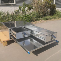 2023 nouveau tiroir enduit de poudre d'aluminium pour camionnette
