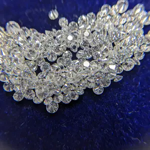 Grosir berlian longgar potongan bulat dalam VVS-VS dan warna FG untuk perhiasan berlian alami berharga