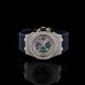 นาฬิกาโมissanite ประดับเพชรทันสมัย ระยิบระยับยาวนาน เหมาะสำหรับงานปาร์ตี้ งานแต่งงาน และสไตล์ประจำวัน นาฬิกาเพชรสำหรับผู้ชาย - Product Image 3