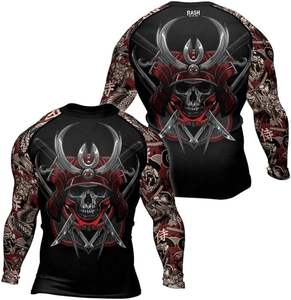 Rash Guards sublimés en vrac Hauts de compression imprimés résistants à la décoloration pour les arts martiaux et les sports nautiques - Product Image 4