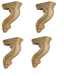 Elegante acento de madera maciza para salas de estar, dormitorios, oficinas y proyectos de montaje en pared, ménsula de pared de madera maciza - Product Image 1