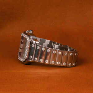 Reloj de Lujo con Bisel de Primera Calidad, Cristal Azul Romano, Movimiento Mecánico de Acero Inoxidable, Personalizado, Estilo Hip Hop, con Moissanita - Product Image 4