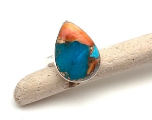 Anillo clásico de plata maciza 925, joyería para mujer, Plata de Ley 925, piedra preciosa turquesa, estilo bohemio, anillo hecho a mano, regalo para mamá - Product Image 5
