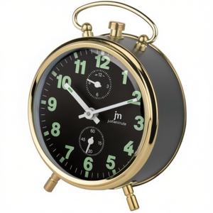 Reloj Despertador Mecánico Negro JUSTAMINUTE JC8001N, Reloj de Escritorio y Mesa para Lowell - Product Image 2