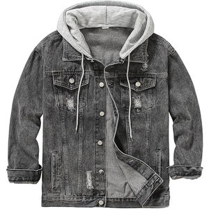 Veste en jean chaude d'hiver pour homme avec design et boutons personnalisables, veste coupe-vent - Product Image 6