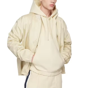 custom <b>men's</b> 100% cotton french terry hoodie heavyweight oversized drop shoulder streetwear <b>pullover</b> blank hoodies <b>for</b> <b>men</b> - Product Image 5