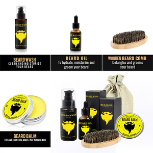 OALEN <span class=keywords><strong>Kit</strong></span> de soin de la <span class=keywords><strong>barbe</strong></span> pour homme, 5 articles naturels, avec peigne et <span class=keywords><strong>brosse</strong></span>, pour la croissance et le façonnage de la <span class=keywords><strong>barbe</strong></span> - Product Image 4