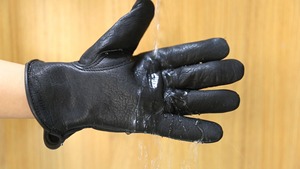 Guantes de trabajo de cuero para jardín doméstico, protección resistente al agua, forro polar, piel de vaca, unisex - Product Image 6